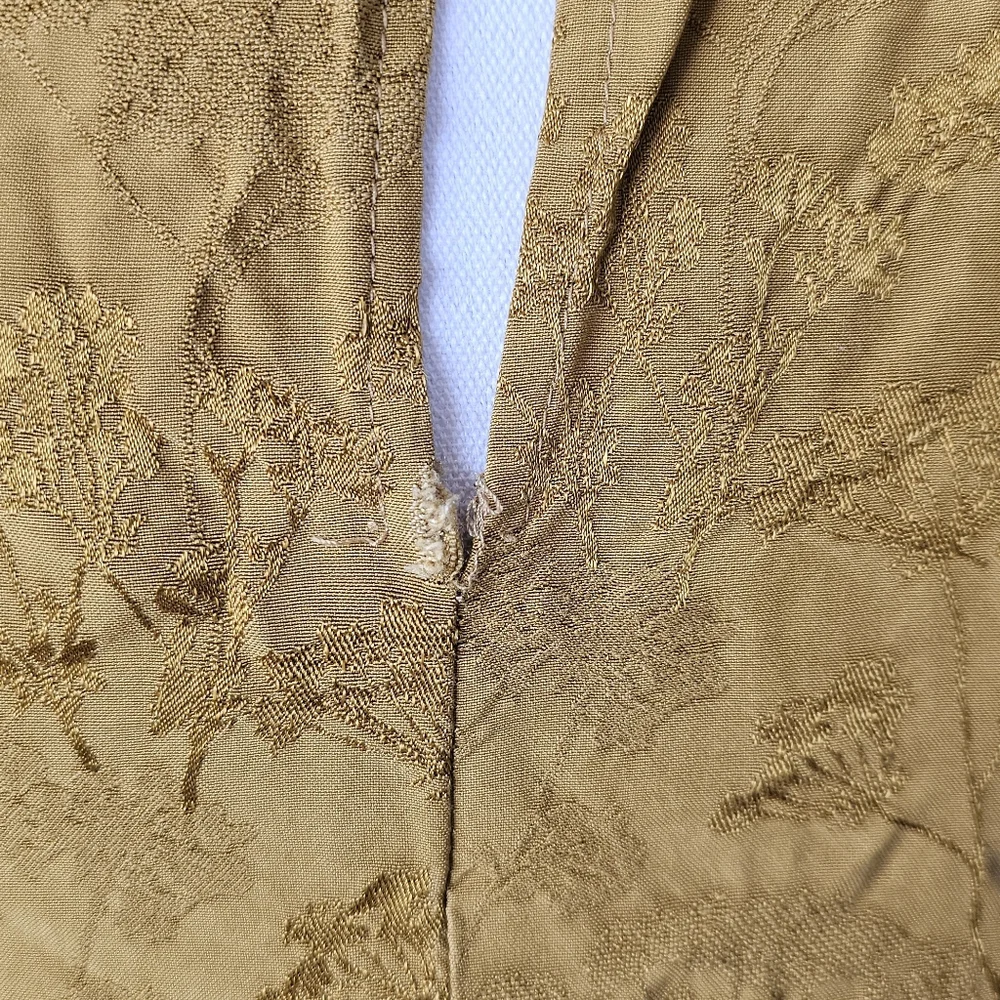 Zara 10 L Mustard Yellow Textured Dress - Picture 4 of 9